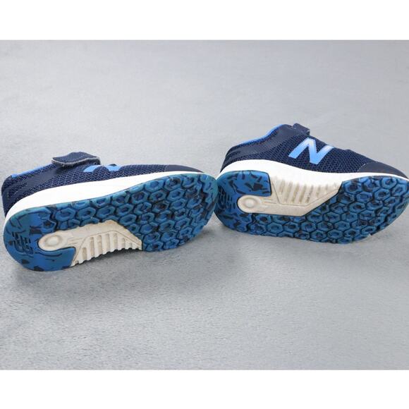 New Balance 455v2 Kids Sneakers Blue Hook & Loop Athletic Running Shoes Size 7 - Picture 6 of 9